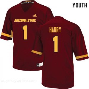 Supply Hot selling itemsYouth Arizona State Sun Devils N'Keal Harry #1 Maroon Embroidery Jersey 902550-495